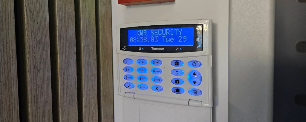 Keypad entry for alarm system